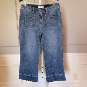 CAbi Carmel Crop 6704 NWOT 10 Never Worn cropped sailor denim jeans Spring 2025